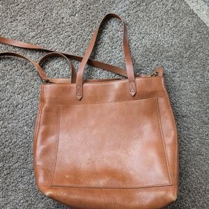 Madewell Tan Leather Tote Bag